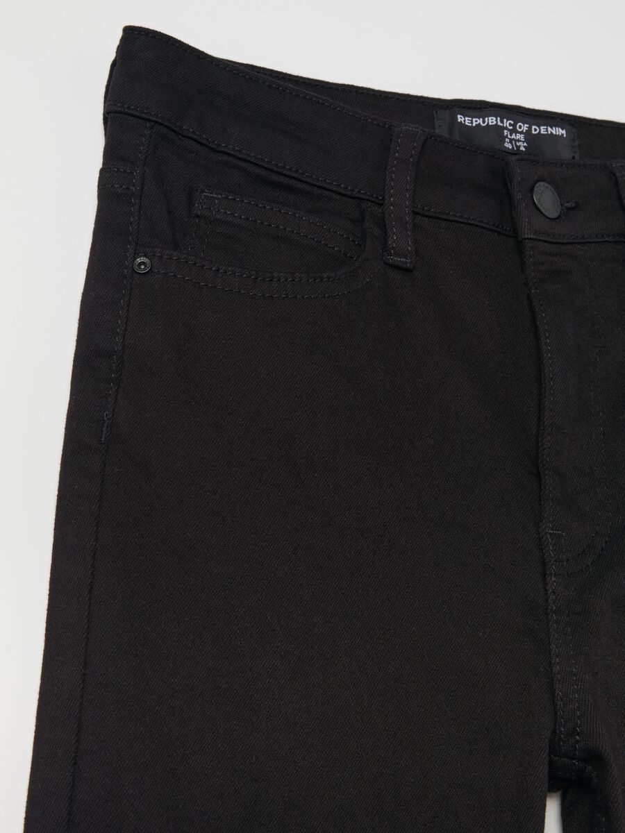 Jeans flare fit cinque tasche_5