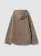 Light brown sherpa hoodie sweatshirt with crew neck_2