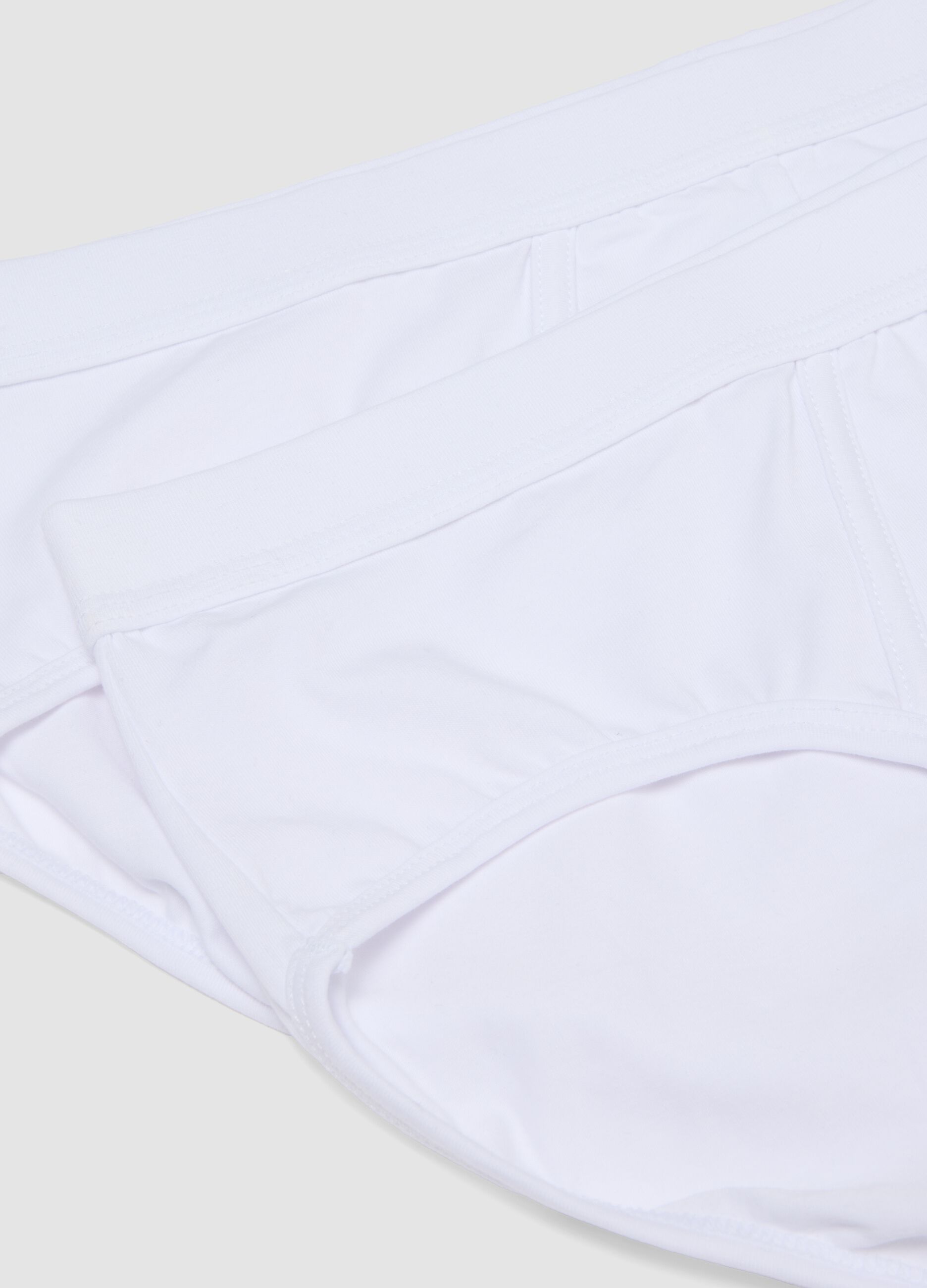 2-pack of white stretch Supima cotton briefs