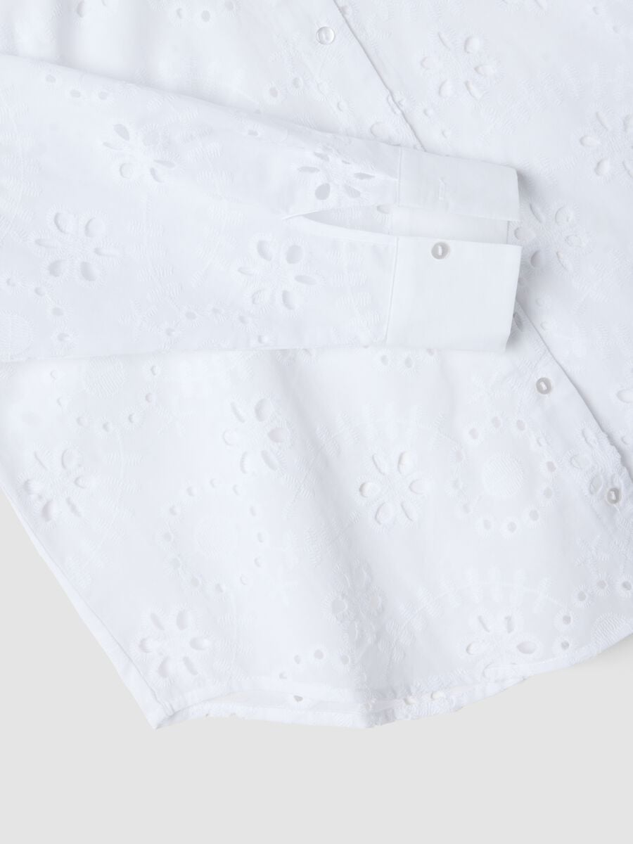 Camicia bianca in puro cotone sangallo_5