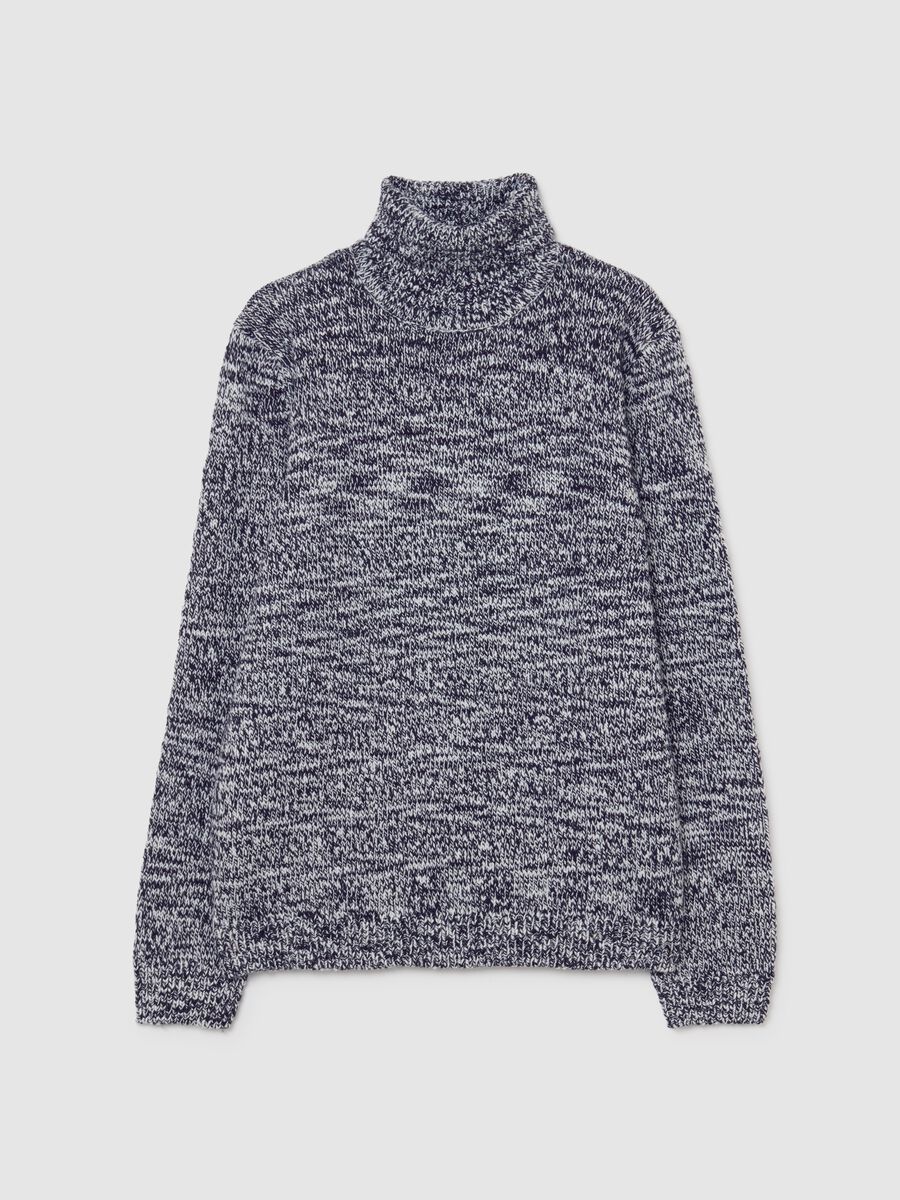 Multicolour Regular Fit High Neck Jumper_4