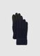 Blue and Black Fleece Gloves_0