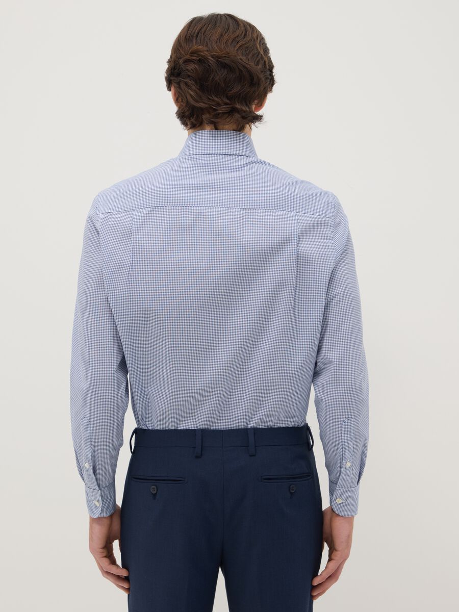 Multicolour Plaid Cotton Blend Slim Fit Easy Iron Shirt_2