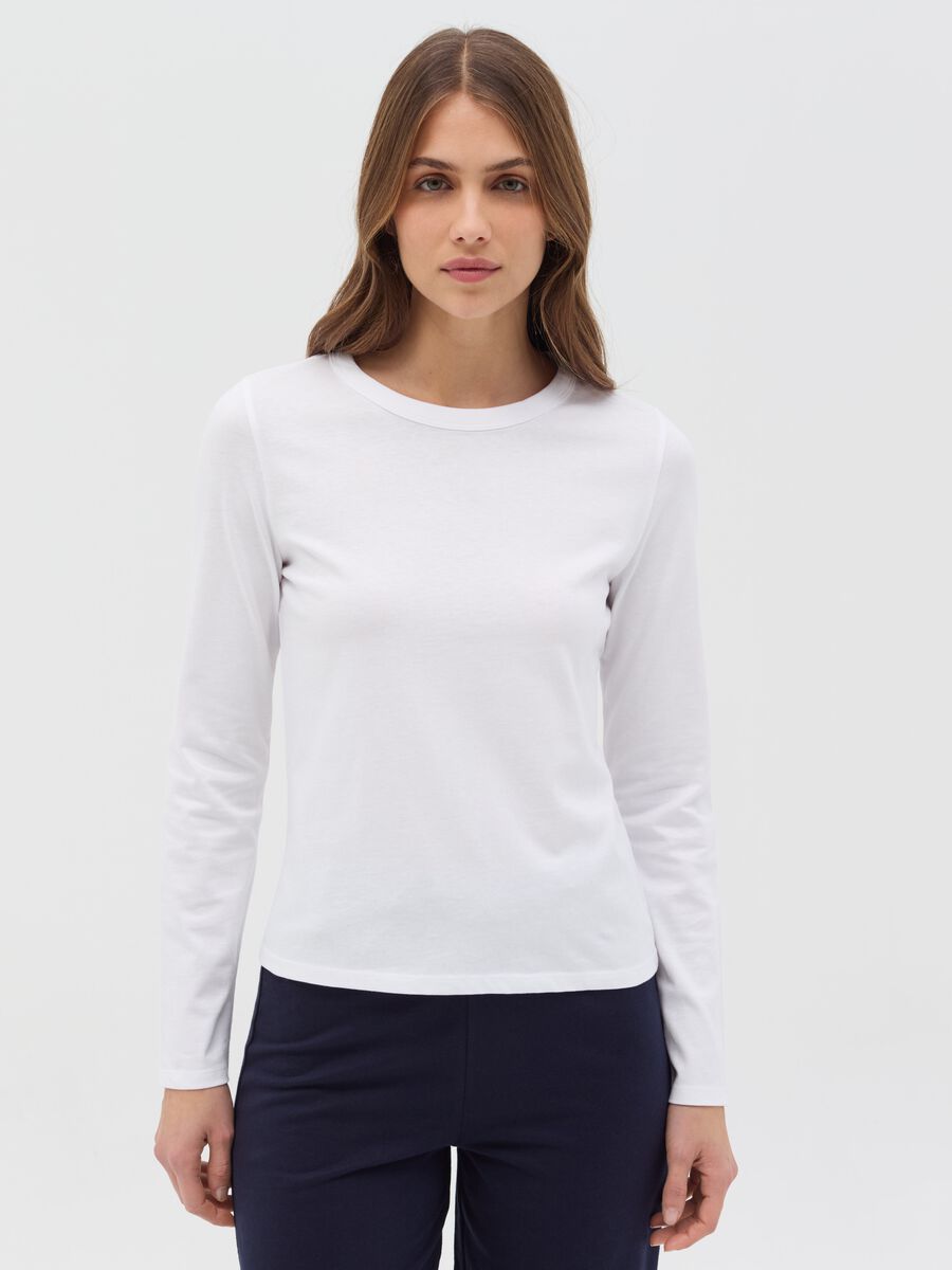 Essential long-sleeved T-shirt in cotton_0