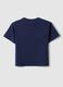 Blue pure cotton T-shirt for boys with print_1