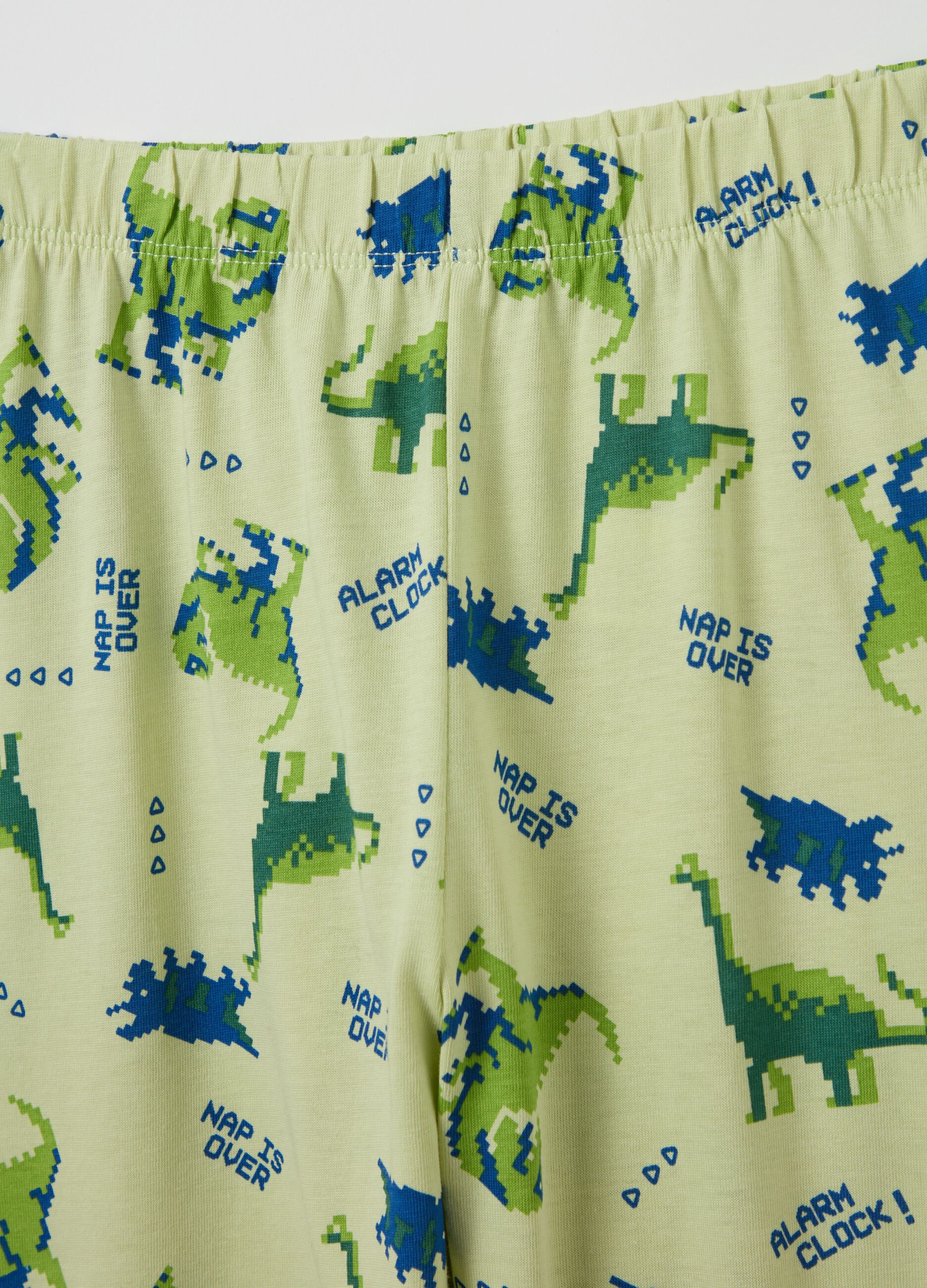 Cotton pyjamas with dinosaurs print