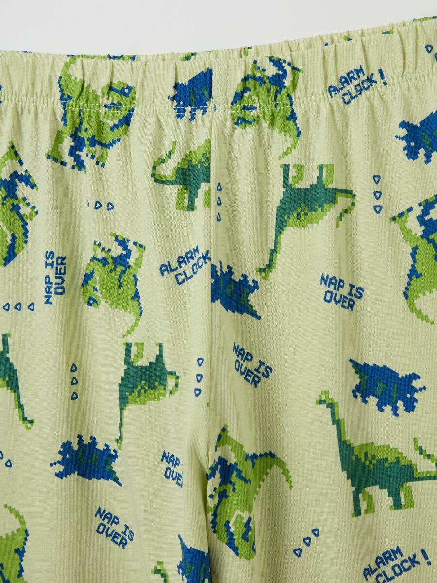 Cotton pyjamas with dinosaurs print_3