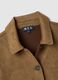 Brown regular fit jacket with collar and buttons_5