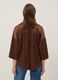 Camicetta satinata marrone regular fit_2
