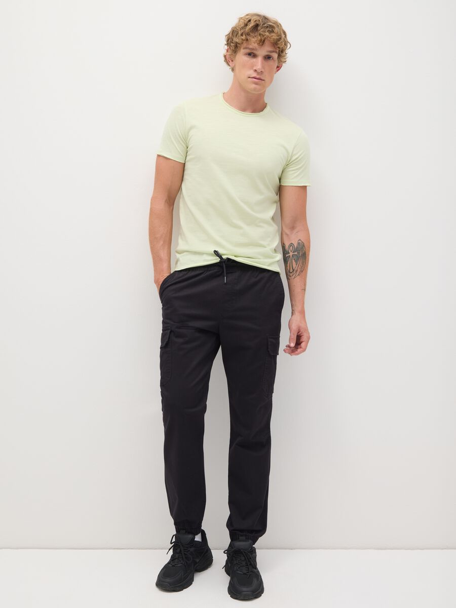 Men's Green Regular Fit Pure Cotton T-Shirt_1