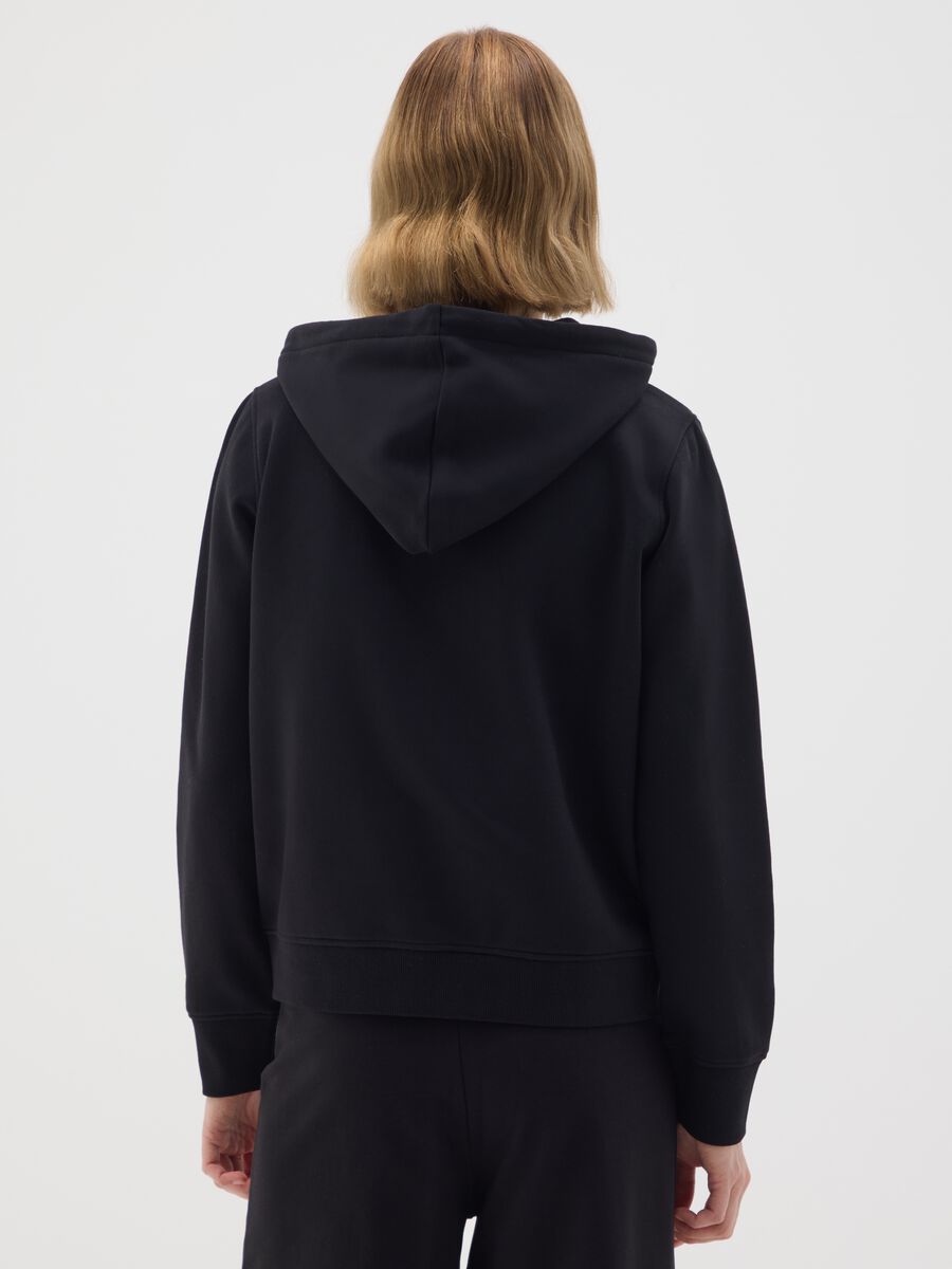 Felpa in misto cotone nera regular fit_2