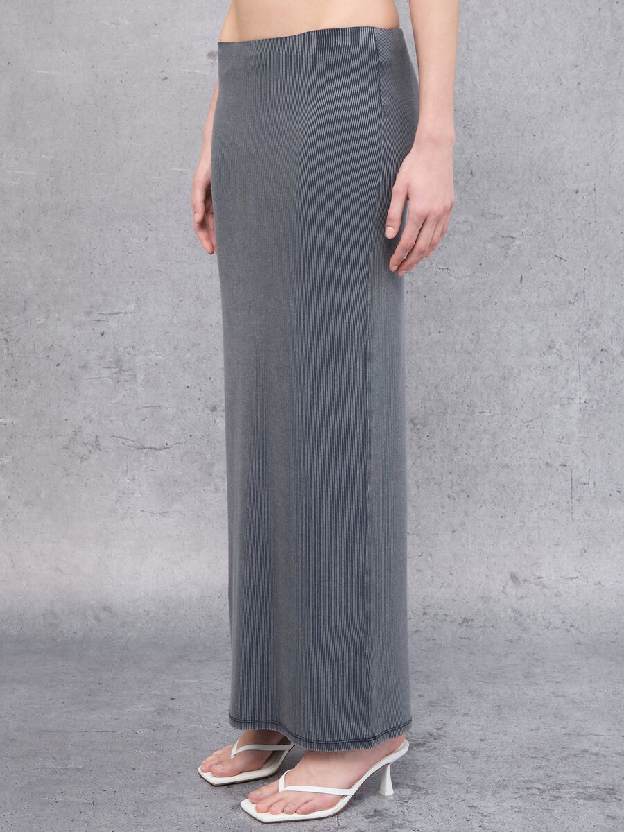 Vintage Grey Long Skirt_3