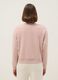 Pink cotton-blend sweatshirt in regular fit with round neck_2