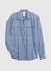 Camicia regular fit in cotone chambray_2