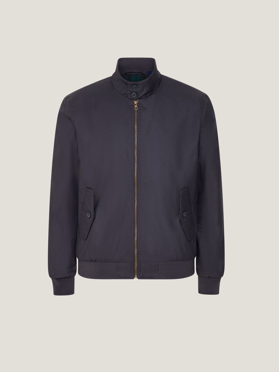 Bomber in cotone a collo alto_3