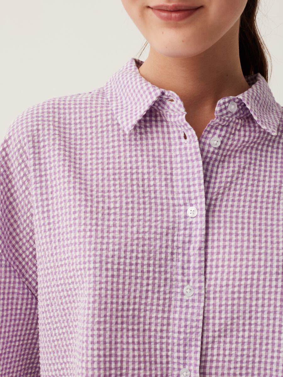 Camicia boxy fit in seersucker Baby Angel_3