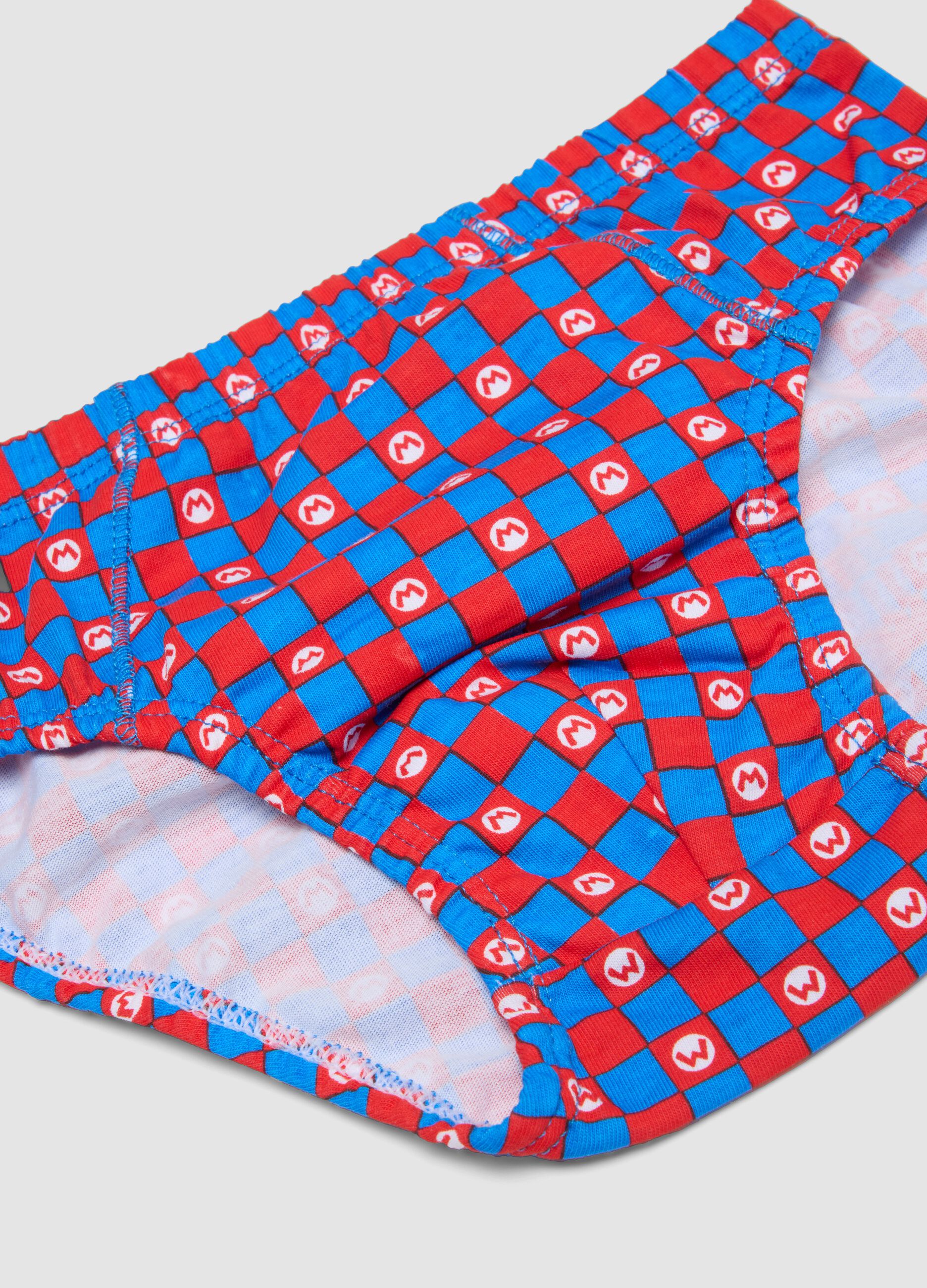 3-pack of blue organic cotton briefs