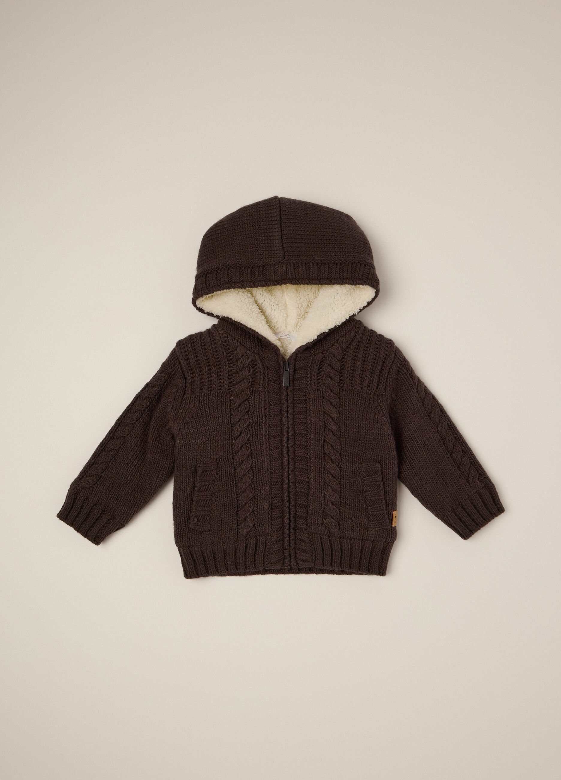 Brown padded jacket for newborn