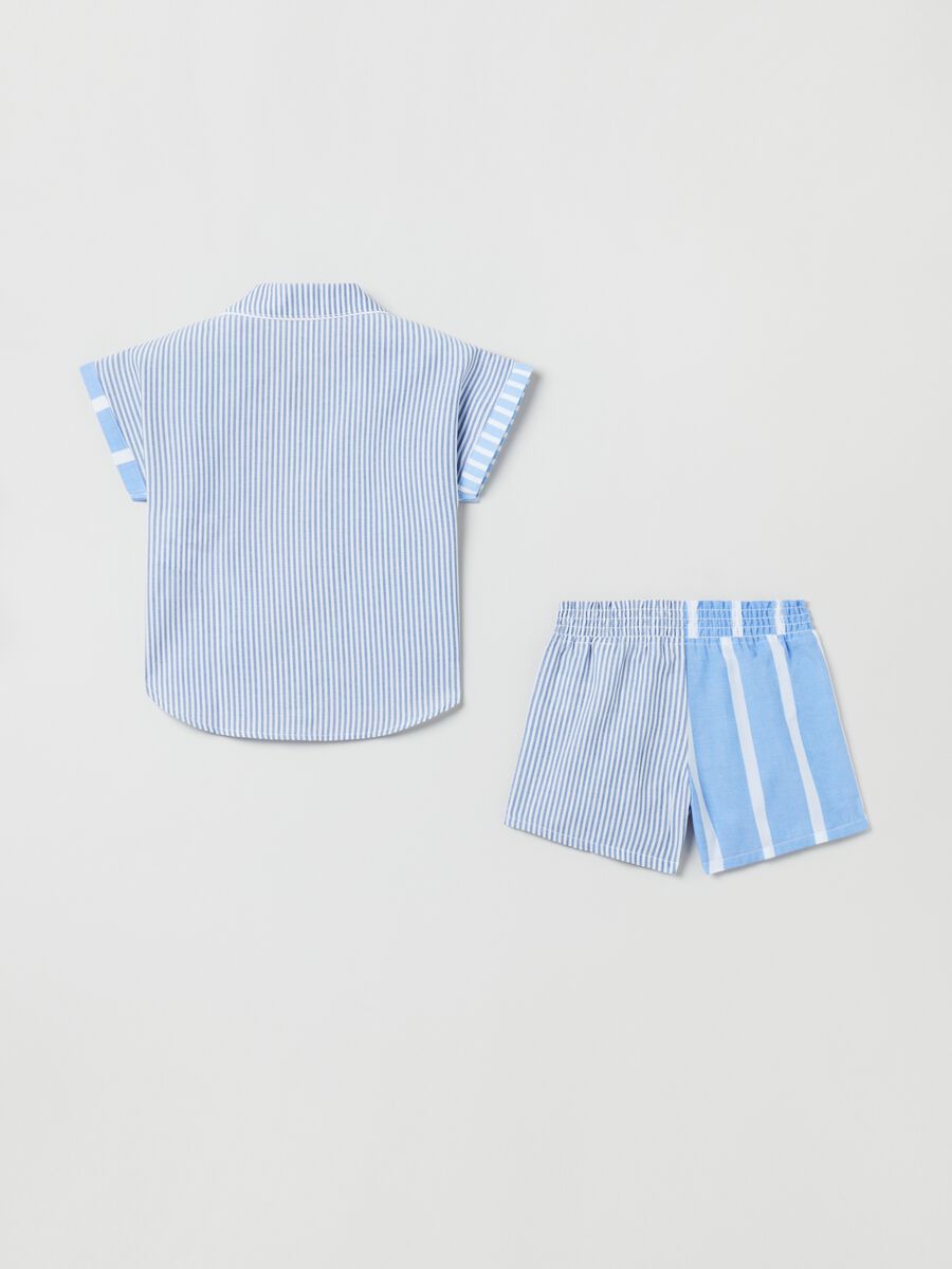 Short pyjamas with striped pattern_1