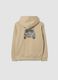 Beige cotton-blend hoodie with Jeep print_2