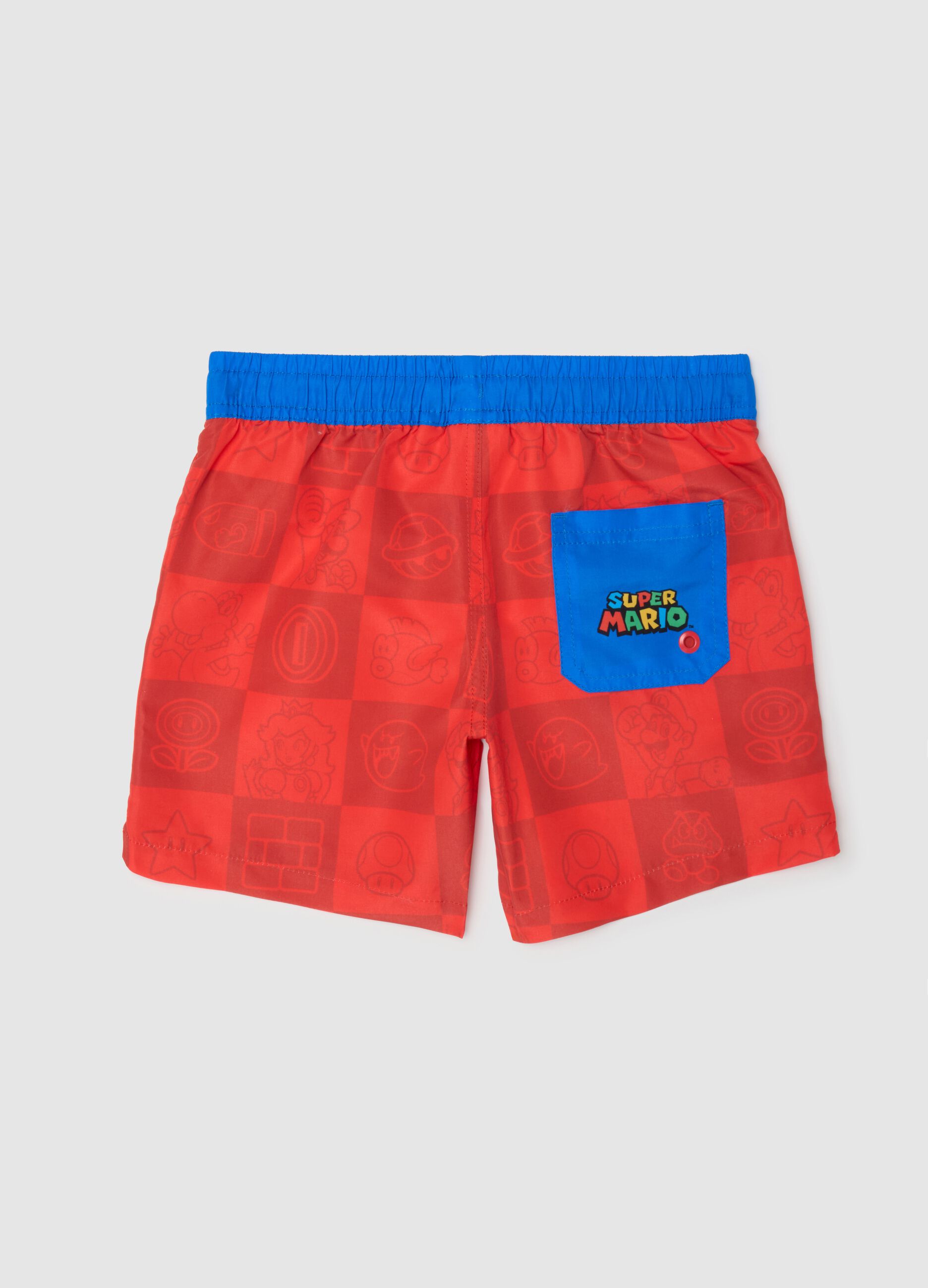 Shorts da bambino in tessuto multicolor regular fit