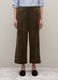 Green corduroy cotton trousers with regular fit_1