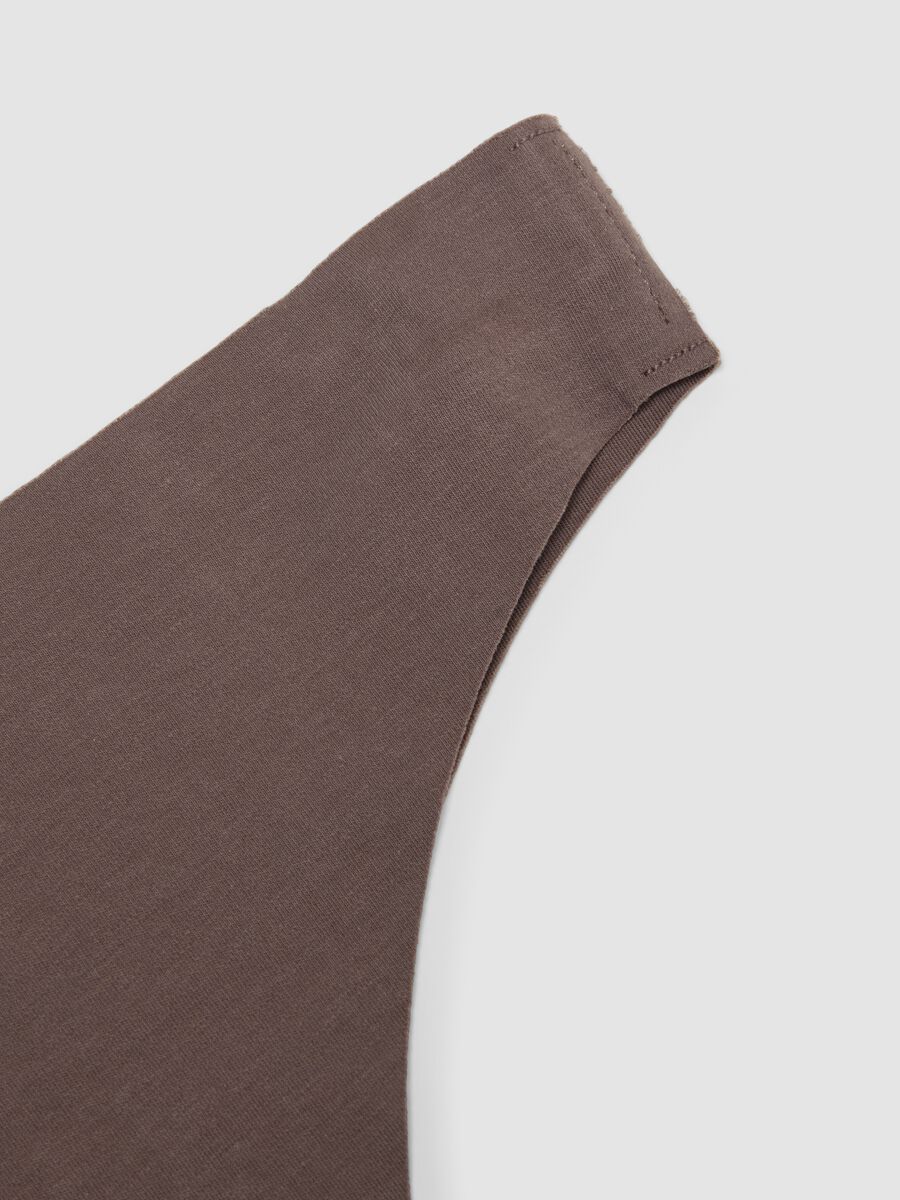 Brown organic stretch-cotton Brazilian knickers_5