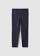 Pantaloni in cotone elasticizzato blu slim fit_4