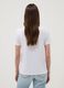 White pure cotton regular fit T-shirt with print_3