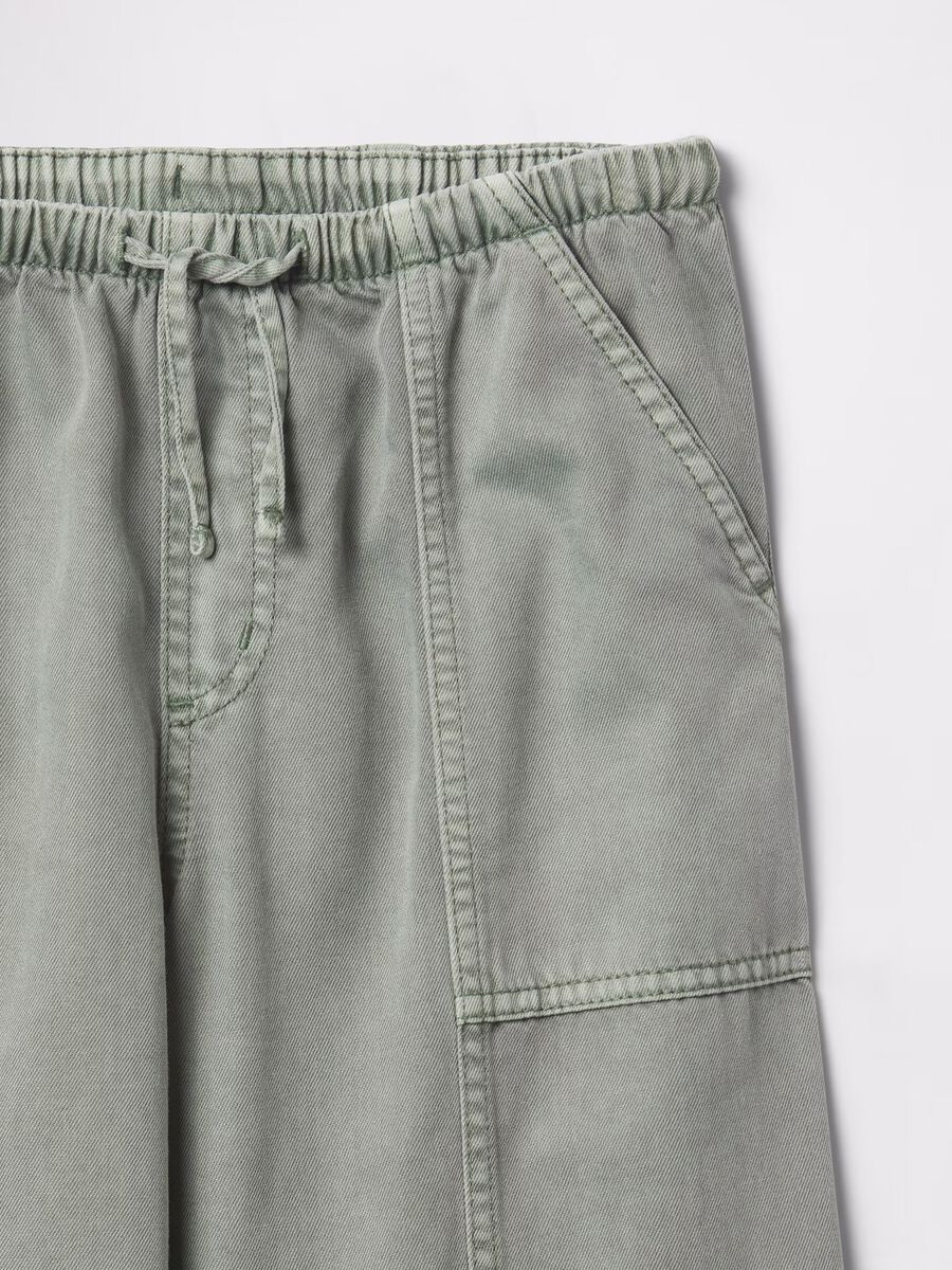 Pantaloni a palazzo in cotone e lyocell_4