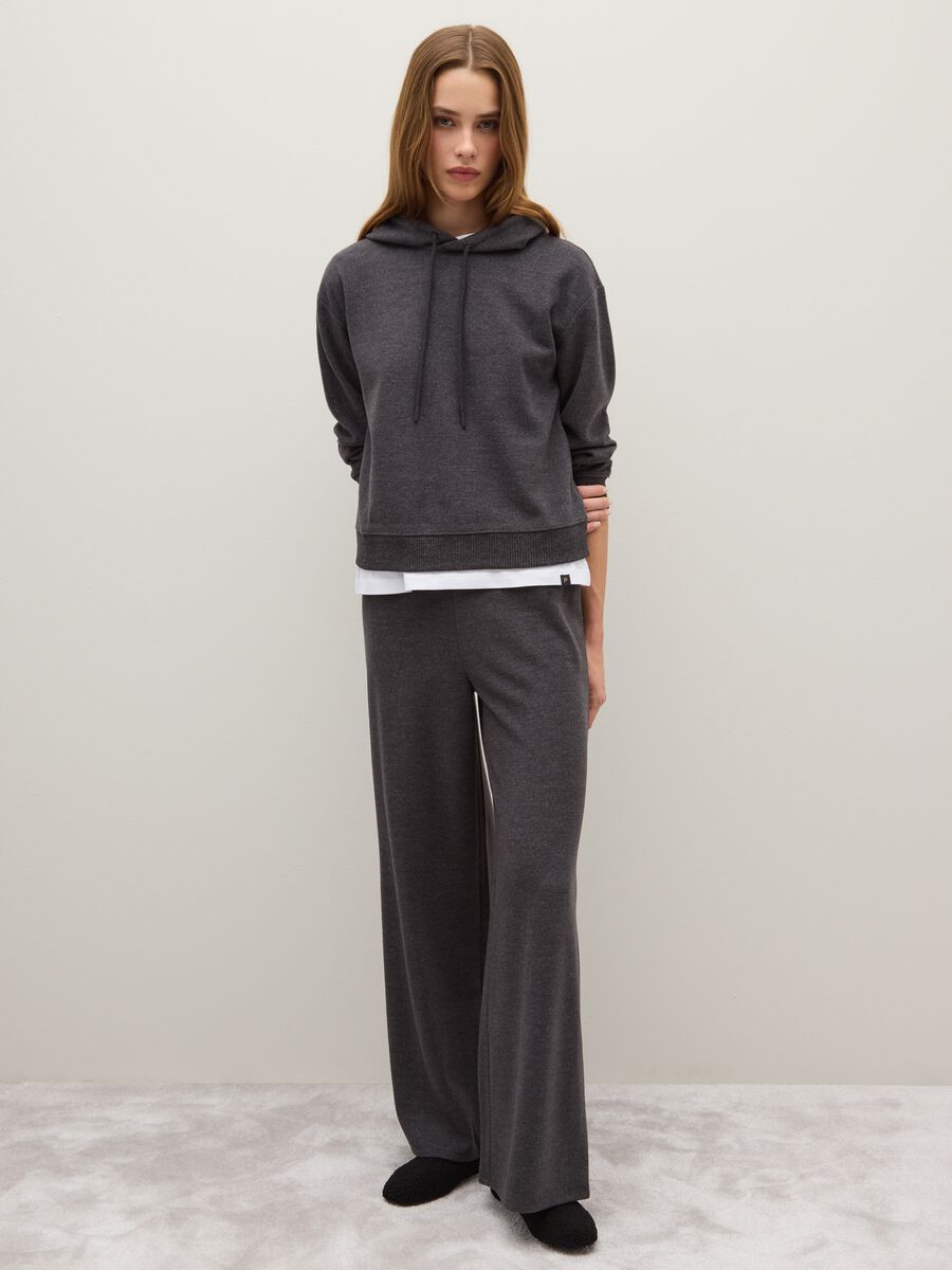 Grey regular fit hoodie_1