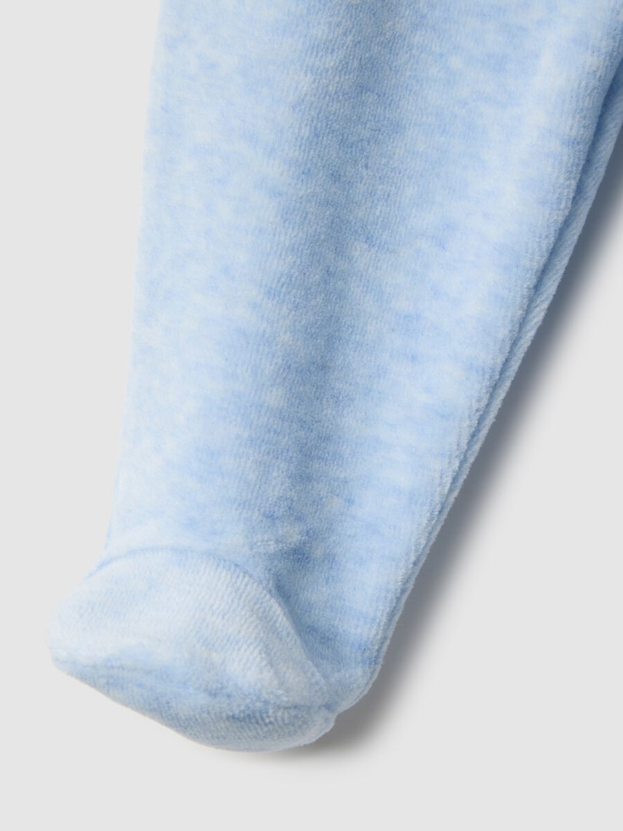 Baby set in white and blue cotton blend_2