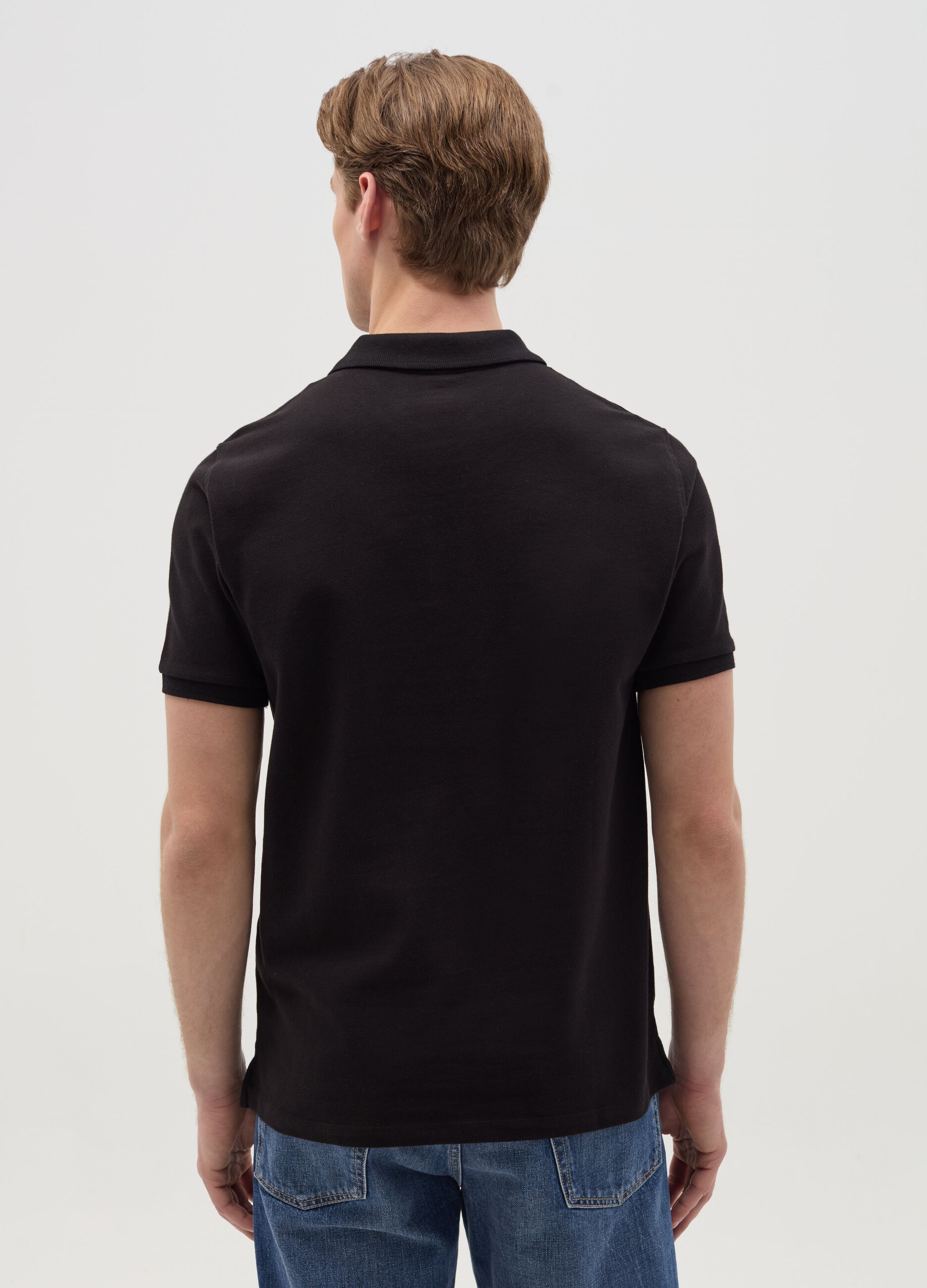 Polo shirt in organic cotton piquet