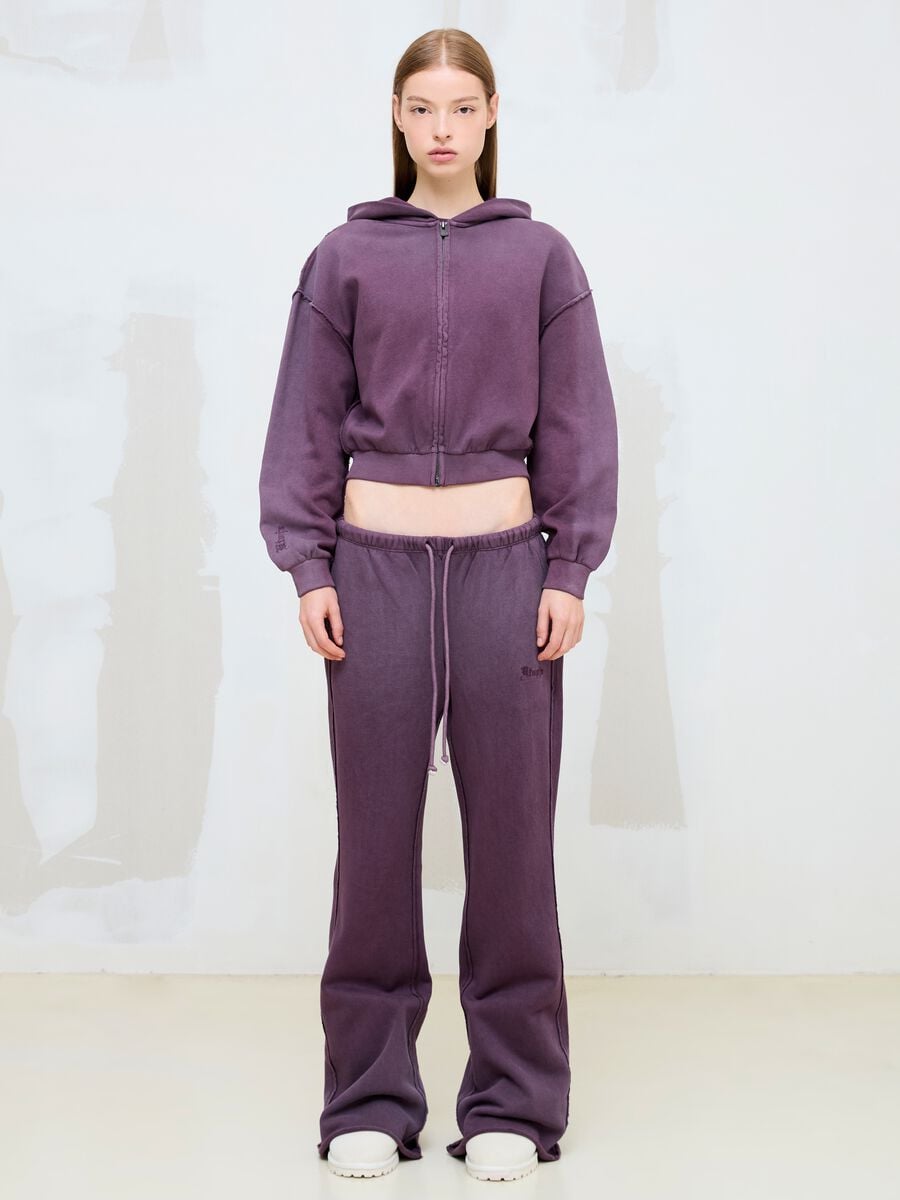 Sunfaded Full-Zip Hoodie Burgundy_3