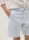 Light blue stretch cotton chino shorts_3