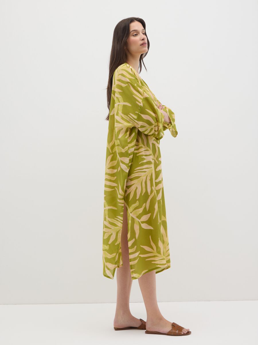 Women's Kaftan Dress in Multi-Colour Blend_1
