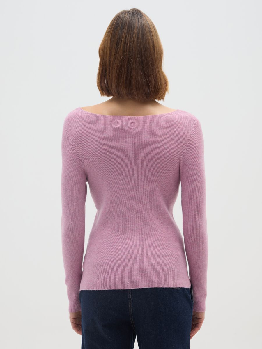 Maglione rosa regular fit_2
