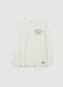 Long Sleeve White Cotton T-Shirt_0