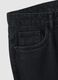 Slim Fit Black Cotton Blend Jeans_5