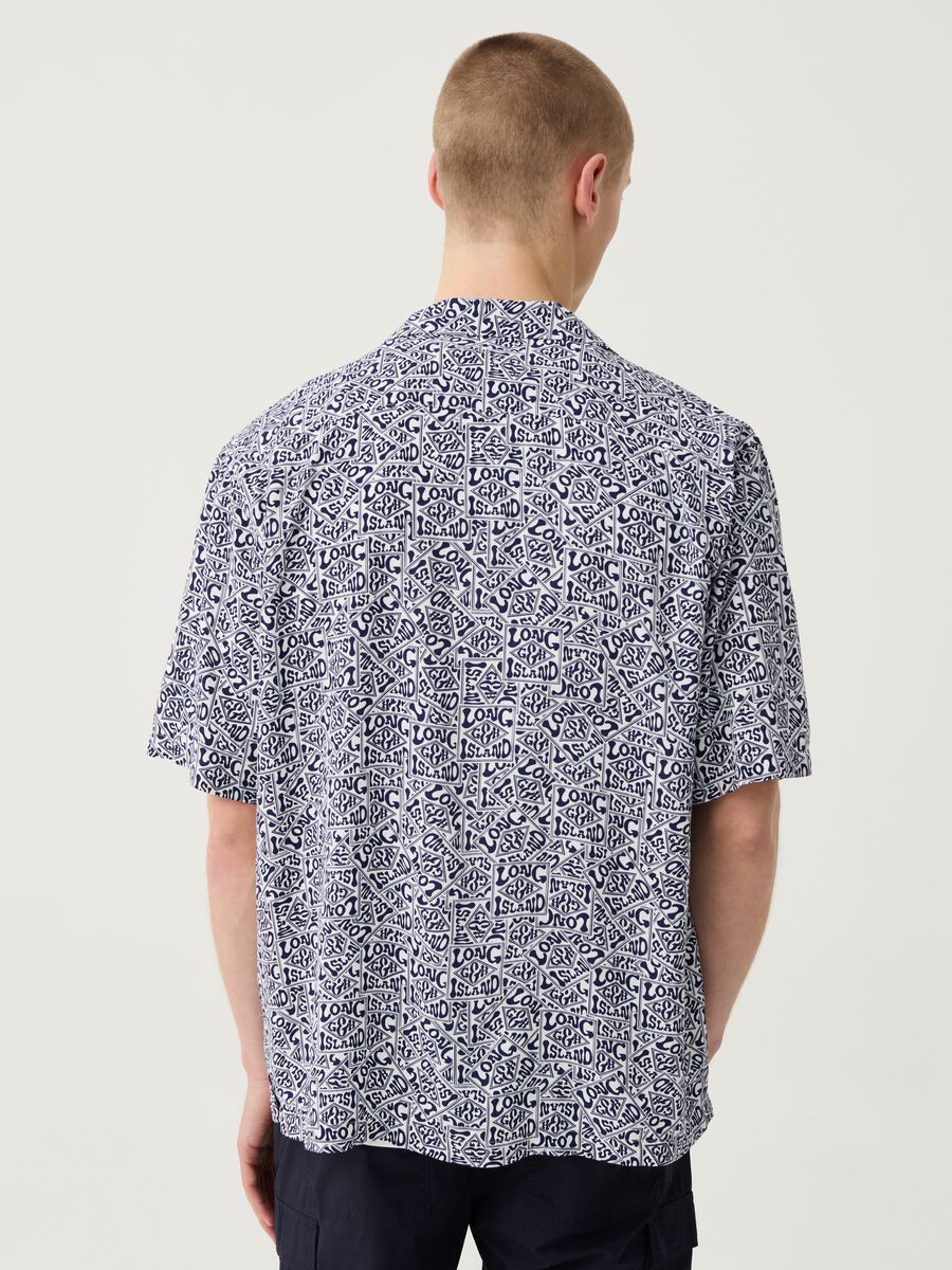 Short-sleeved shirt with all-over logo print_2