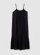 Women's Long Black Viscose Dress Wide Fit_4