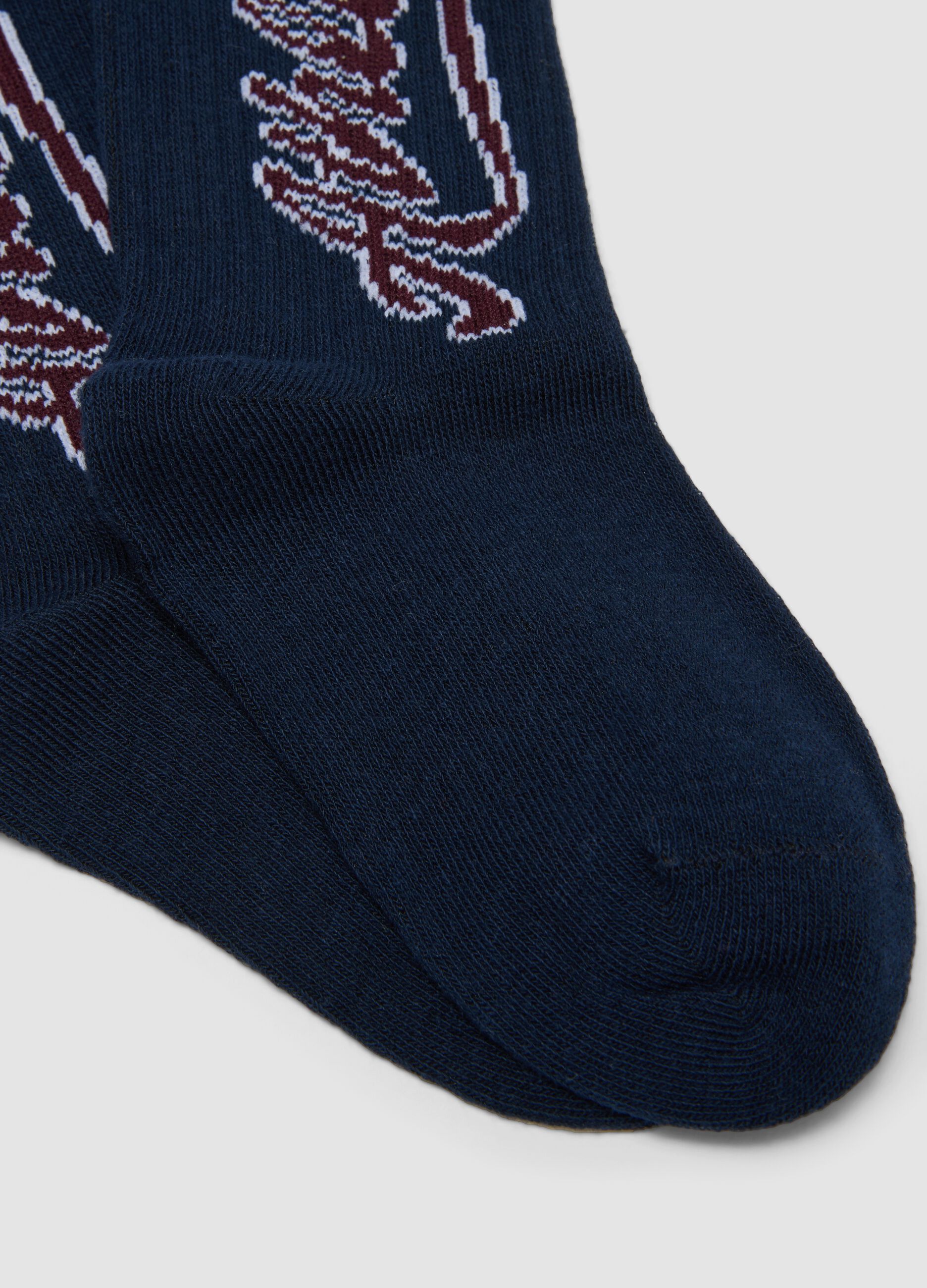 3-pack of multicolour short socks in organic stretch cotton for boys