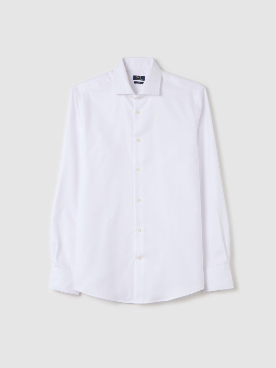 Slim-fit shirt in no-iron cotton_4