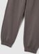 Girls' grey pure cotton jogger trousers with regular fit_3