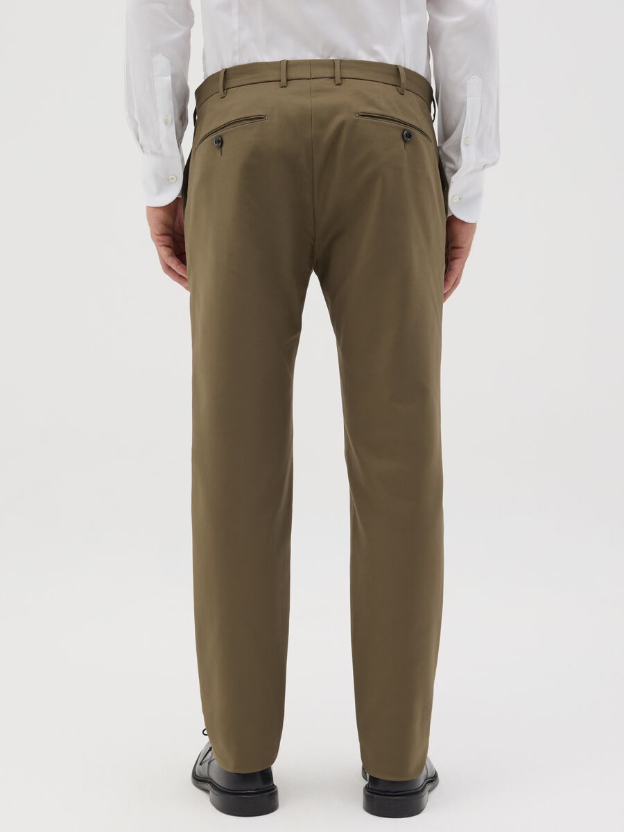 Brown slim-fit chino trousers_2