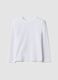 White girls&rsquo; crew-neck T-shirt in pure organic cotton_0