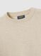 Beige regular fit cotton jumper for children_2
