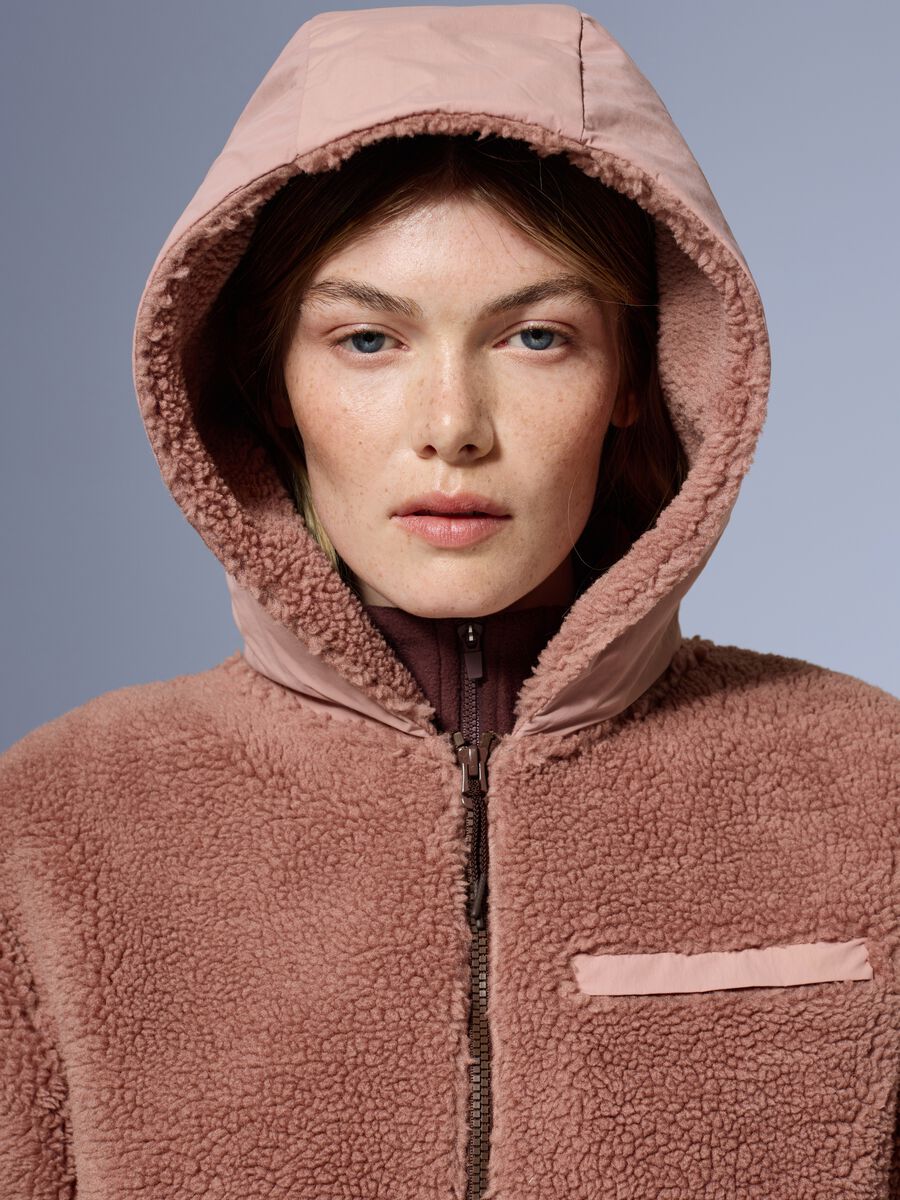 Full Zip Sherpa Jacket with Hood ALTAVIA WITH DEBORAH COMPAGNONI_0