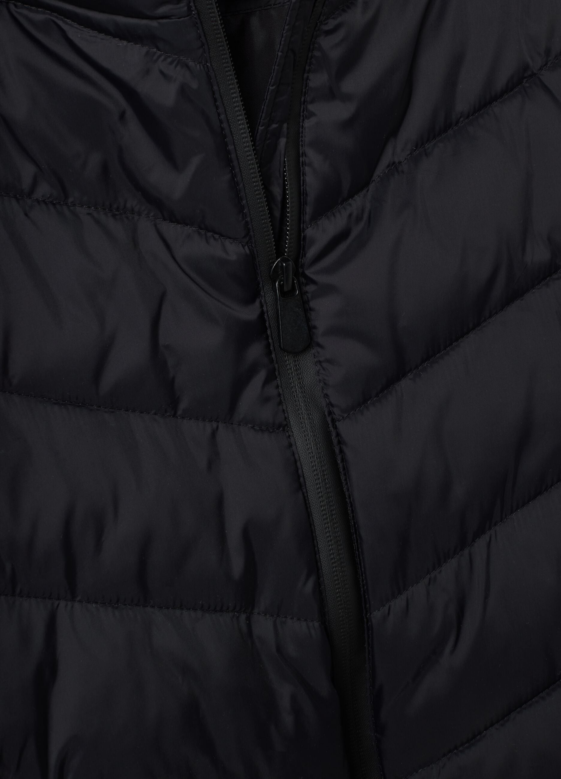 Black regular-fit jacket with zip