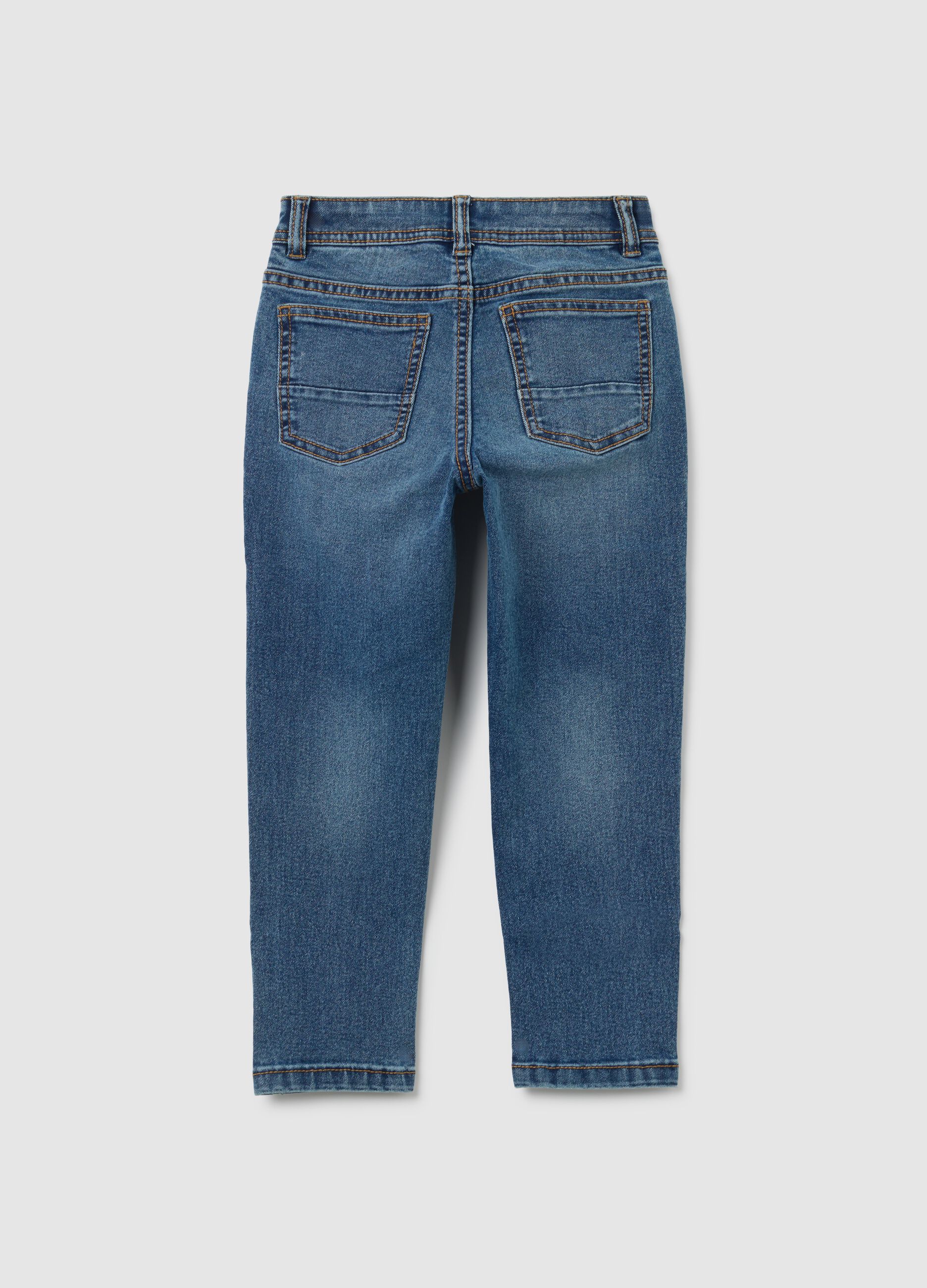 Children's regular fit blue denim jeans